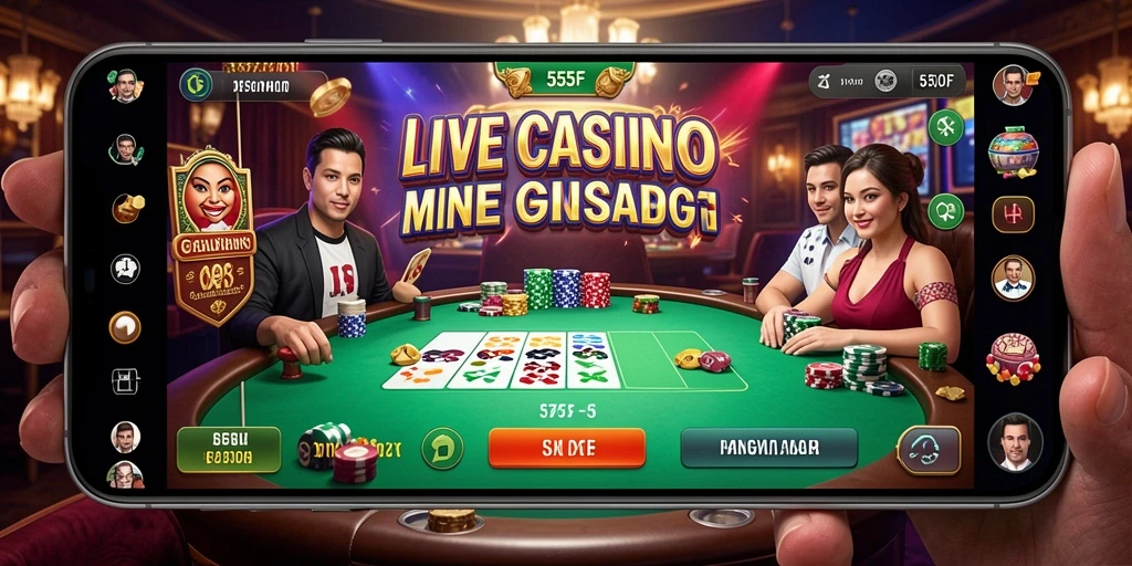 Tampilan gameplay Live Casino yang menarik dan mendebarkan.