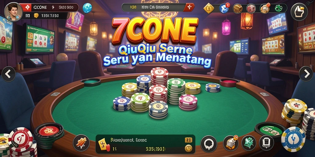 Tampilan menarik dalam permainan QiuQiu 7CONE.