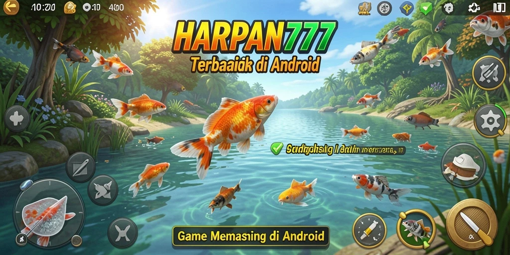 Screenshot gameplay HARAPAN777 yang menunjukkan aksi memancing yang seru.