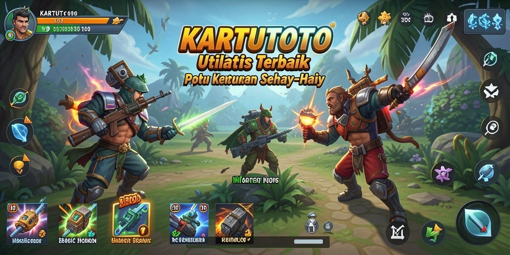 Tampilan utama KARTUTOTO dengan berbagai fitur utilitas yang memudahkan pengguna.