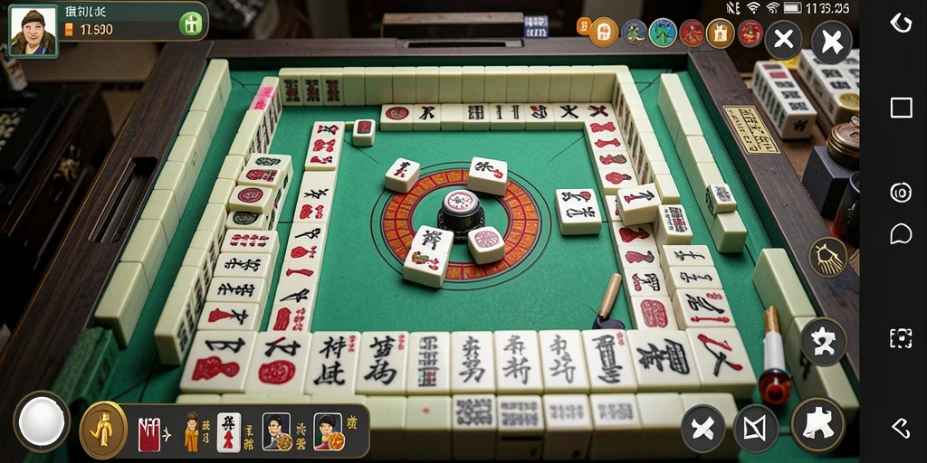 Screenshot N06 menampilkan gameplay Mahjong yang menegangkan dan menarik.