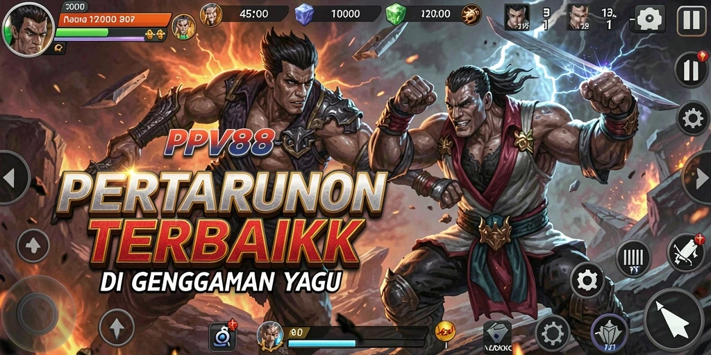 Tampilan gameplay pertarungan intens PPV88 yang penuh aksi.