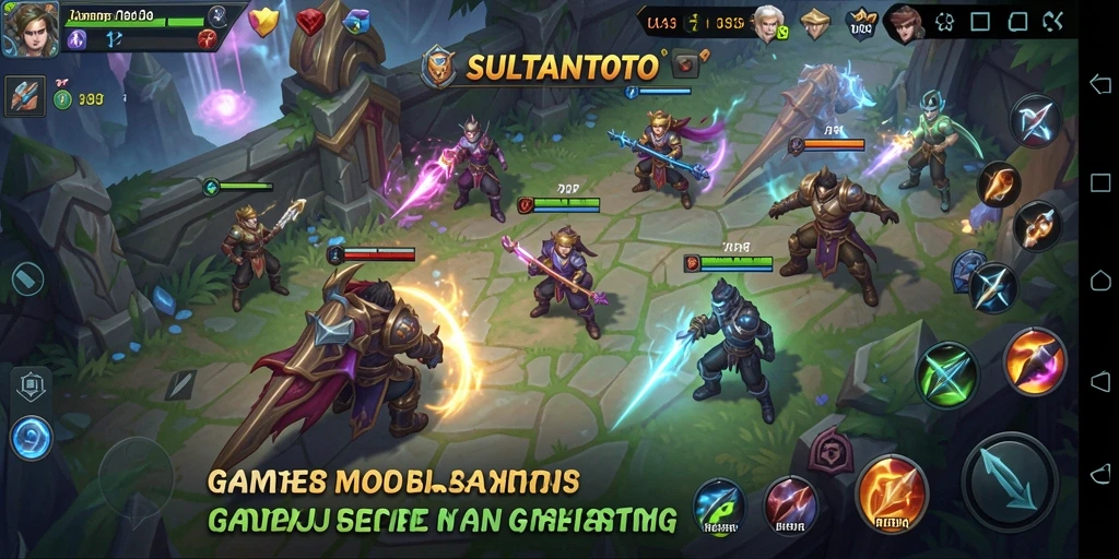 Tangkapan layar gameplay MOBA yang menarik dari SULTANTOTO.
